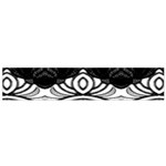 IM Fourth Dimension Black White 6 Small Flano Scarf Front