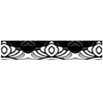 IM Fourth Dimension Black White 6 Large Flano Scarf  Front