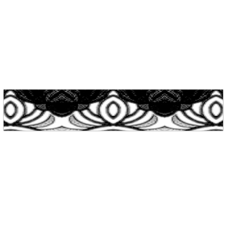 IM Fourth Dimension Black White 6 Large Flano Scarf 