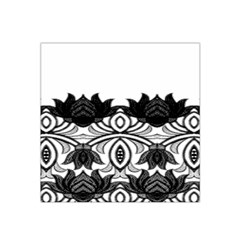 IM Fourth Dimension Black White 6 Satin Bandana Scarf 22  x 22 