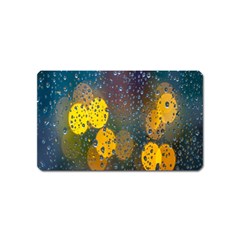  Raindrops Window Glass Magnet (name Card) by artworkshop