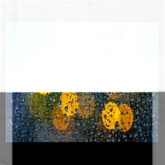  Raindrops Window Glass Rectangular Jigsaw Puzzl by artworkshop