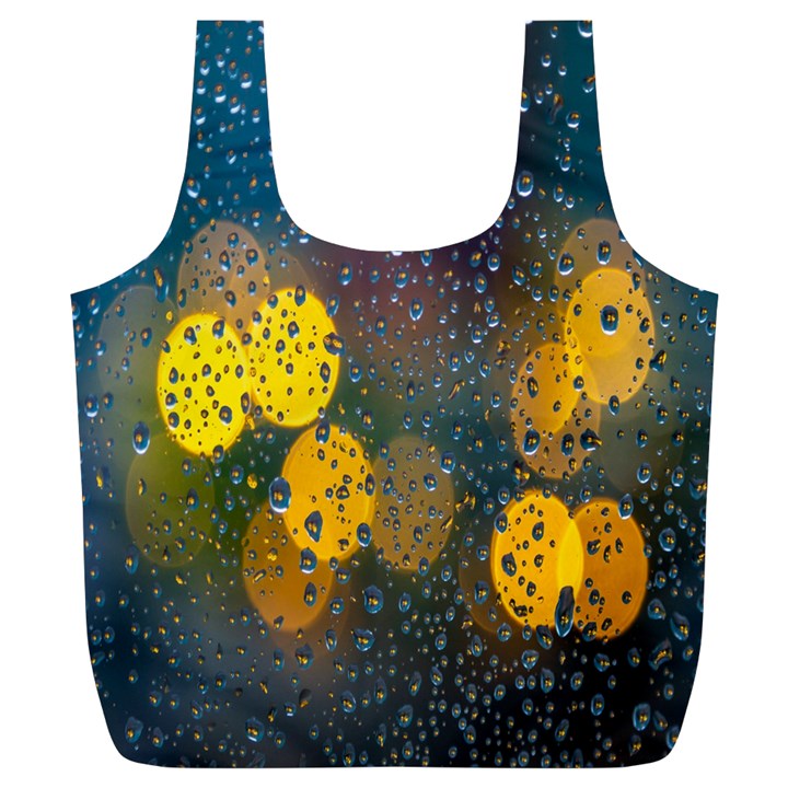  Raindrops Window Glass Full Print Recycle Bag (XL)