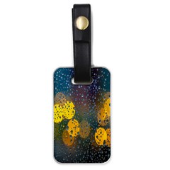  Raindrops Window Glass Luggage Tag (one Side) by artworkshop