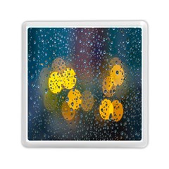  Raindrops Window Glass Memory Card Reader (square) by artworkshop