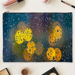  Raindrops Window Glass Cosmetic Bag (xxxl) by artworkshop