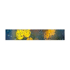  Raindrops Window Glass Flano Scarf (mini) by artworkshop