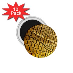 Chain Link Fence Sunset Wire Steel Fence 1 75  Magnets (10 Pack)  by artworkshop