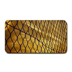 Chain Link Fence Sunset Wire Steel Fence Medium Bar Mats by artworkshop