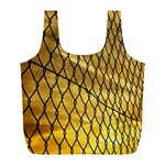 Chain Link Fence Sunset Wire Steel Fence Full Print Recycle Bag (L) Back