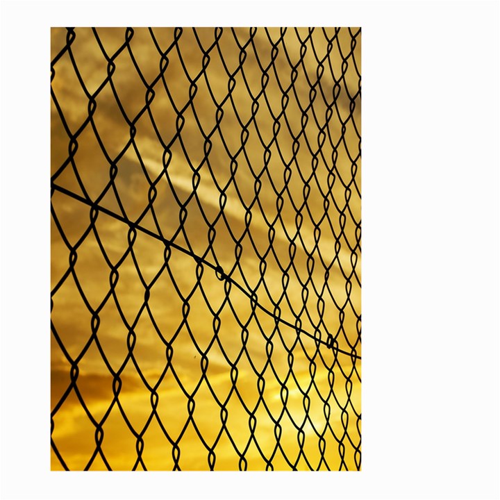 Chain Link Fence Sunset Wire Steel Fence Large Garden Flag (Two Sides)