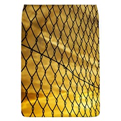 Chain Link Fence Sunset Wire Steel Fence Removable Flap Cover (l) by artworkshop