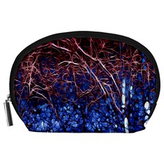 Autumn Fractal Forest Background Accessory Pouch (large) by Amaryn4rt