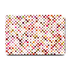 Colorful-polkadot Small Doormat  by nate14shop