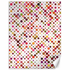 Colorful-polkadot Canvas 12  X 16  by nate14shop