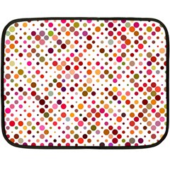 Colorful-polkadot Fleece Blanket (mini) by nate14shop