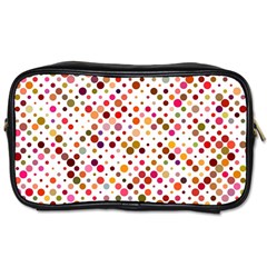 Colorful-polkadot Toiletries Bag (one Side) by nate14shop