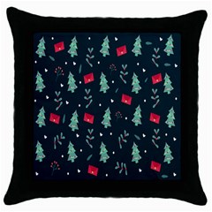 Christmas Pattern Design  Throw Pillow Case (black)