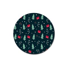 Christmas Pattern Design  Magnet 3  (round) by artworkshop