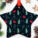 Christmas Pattern Design  Star Ornament (Two Sides) Back