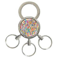 Floral-flower 3-ring Key Chain by nate14shop