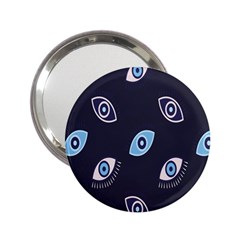 Eyes Evil Eye Blue Pattern Design 2 25  Handbag Mirrors by artworkshop