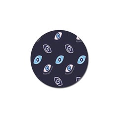 Eyes Evil Eye Blue Pattern Design Golf Ball Marker by artworkshop