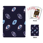 Eyes Evil Eye Blue Pattern Design Playing Cards Single Design (Rectangle) Back