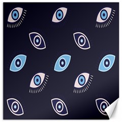 Eyes Evil Eye Blue Pattern Design Canvas 12  X 12  by artworkshop