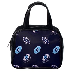 Eyes Evil Eye Blue Pattern Design Classic Handbag (one Side) by artworkshop