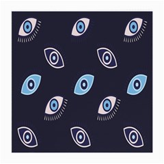 Eyes Evil Eye Blue Pattern Design Medium Glasses Cloth (2 Sides) by artworkshop