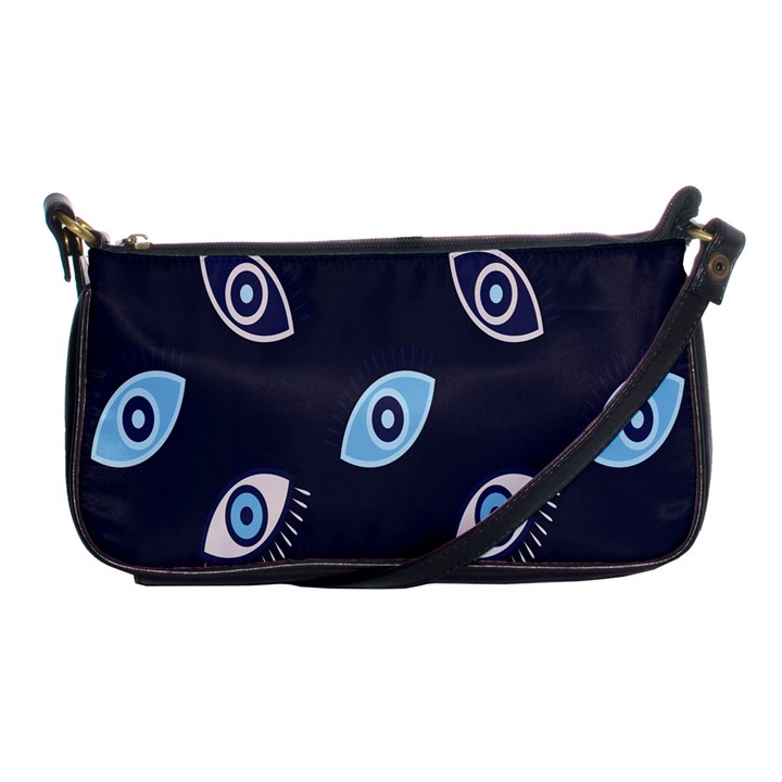 Eyes Evil Eye Blue Pattern Design Shoulder Clutch Bag