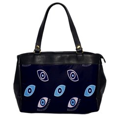 Eyes Evil Eye Blue Pattern Design Oversize Office Handbag by artworkshop