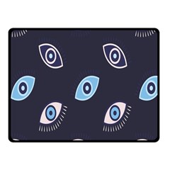 Eyes Evil Eye Blue Pattern Design Fleece Blanket (small) by artworkshop