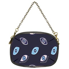 Eyes Evil Eye Blue Pattern Design Chain Purse (two Sides) by artworkshop