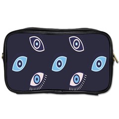 Eyes Evil Eye Blue Pattern Design Toiletries Bag (two Sides) by artworkshop