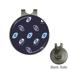 Eyes Evil Eye Blue Pattern Design Hat Clips With Golf Markers by artworkshop