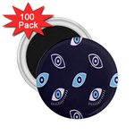 Eyes Evil Eye Blue Pattern Design 2.25  Magnets (100 pack)  Front