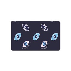 Eyes Evil Eye Blue Pattern Design Magnet (name Card) by artworkshop