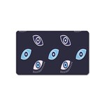 Eyes Evil Eye Blue Pattern Design Magnet (Name Card) Front