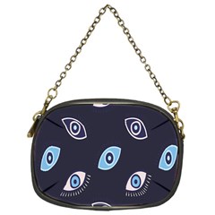 Eyes Evil Eye Blue Pattern Design Chain Purse (one Side) by artworkshop