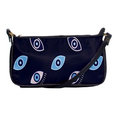 Eyes Evil Eye Blue Pattern Design Shoulder Clutch Bag by artworkshop