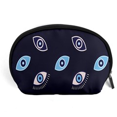 Eyes Evil Eye Blue Pattern Design Accessory Pouch (large) by artworkshop