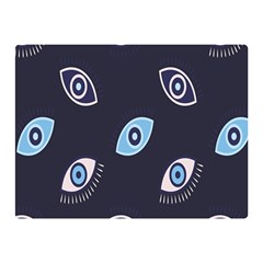 Eyes Evil Eye Blue Pattern Design Double Sided Flano Blanket (mini)  by artworkshop