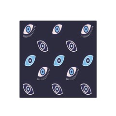 Eyes Evil Eye Blue Pattern Design Satin Bandana Scarf 22  X 22  by artworkshop