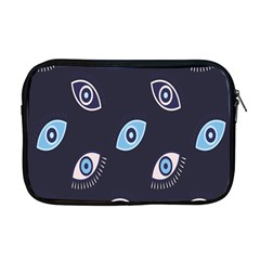 Eyes Evil Eye Blue Pattern Design Apple Macbook Pro 17  Zipper Case by artworkshop