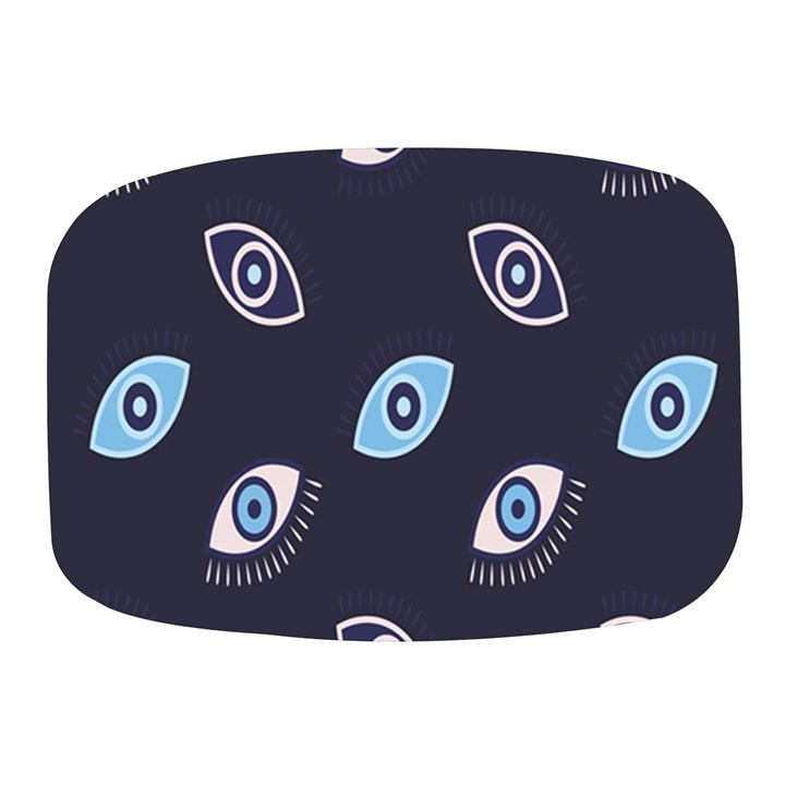 Eyes Evil Eye Blue Pattern Design Mini Square Pill Box