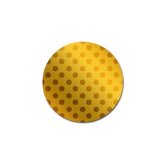 Gold-polkadots Golf Ball Marker