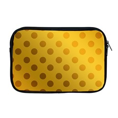 Gold-polkadots Apple Macbook Pro 17  Zipper Case by nate14shop