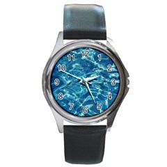  Surface Abstract  Round Metal Watch by artworkshop